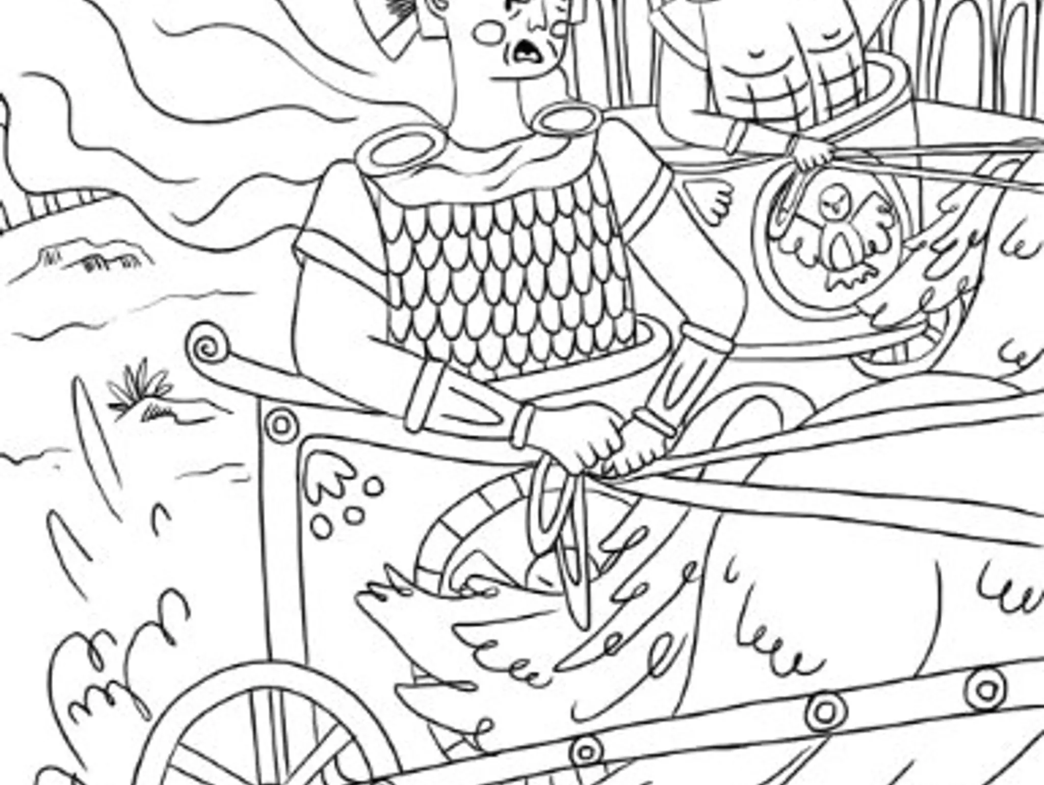 Color the Chariot Race