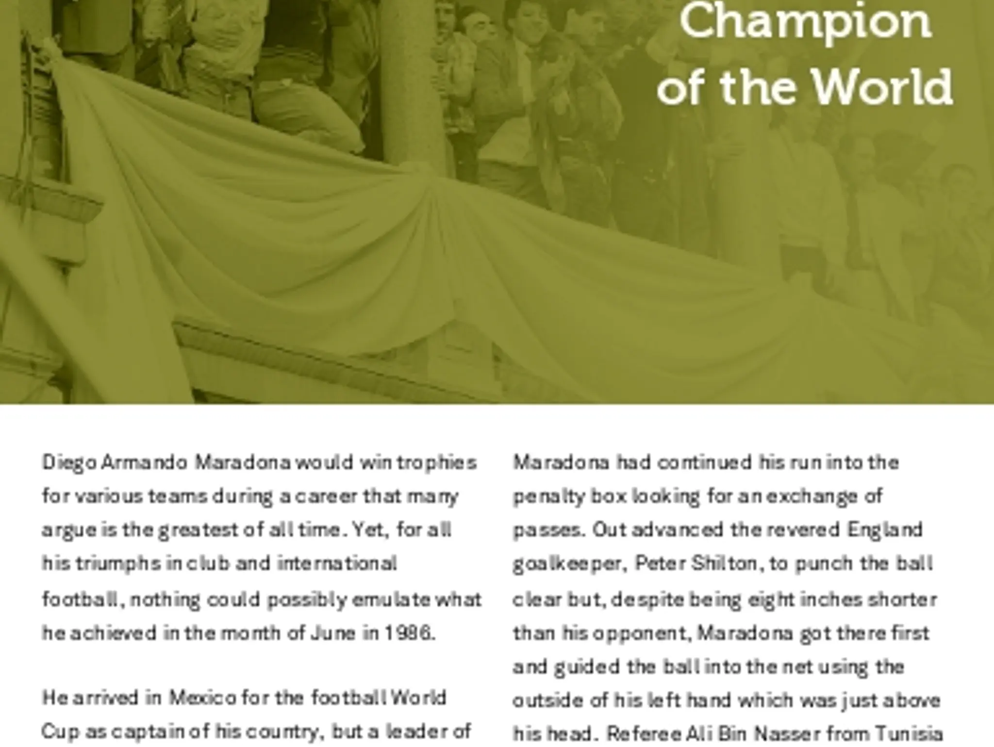 Champion of the World