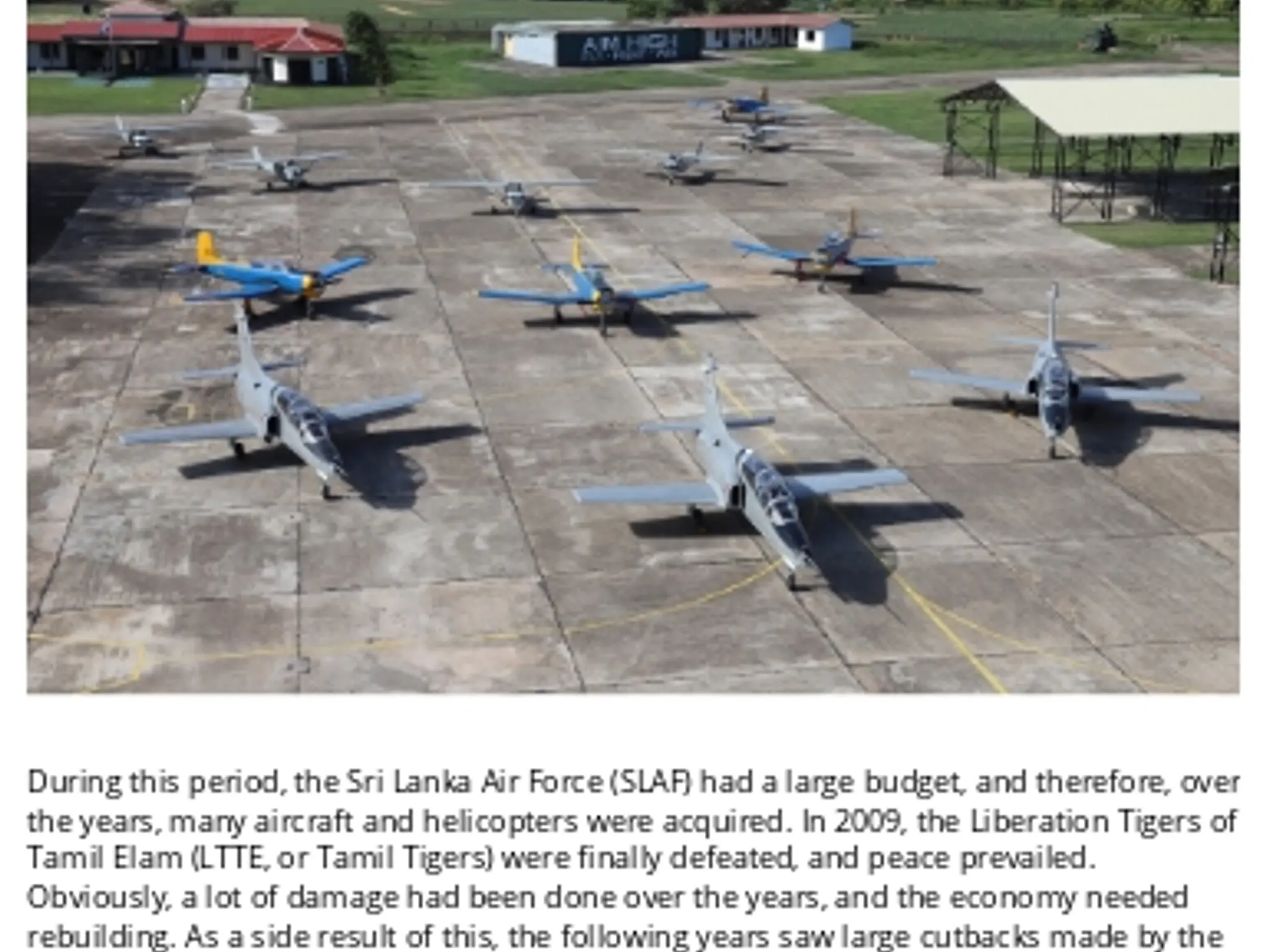 Right-sizing the Sri Lanka Air Force