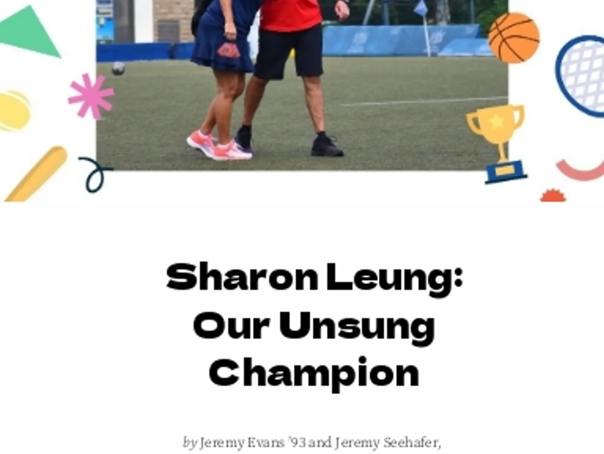 Sharon Leung: Our Unsung Hero