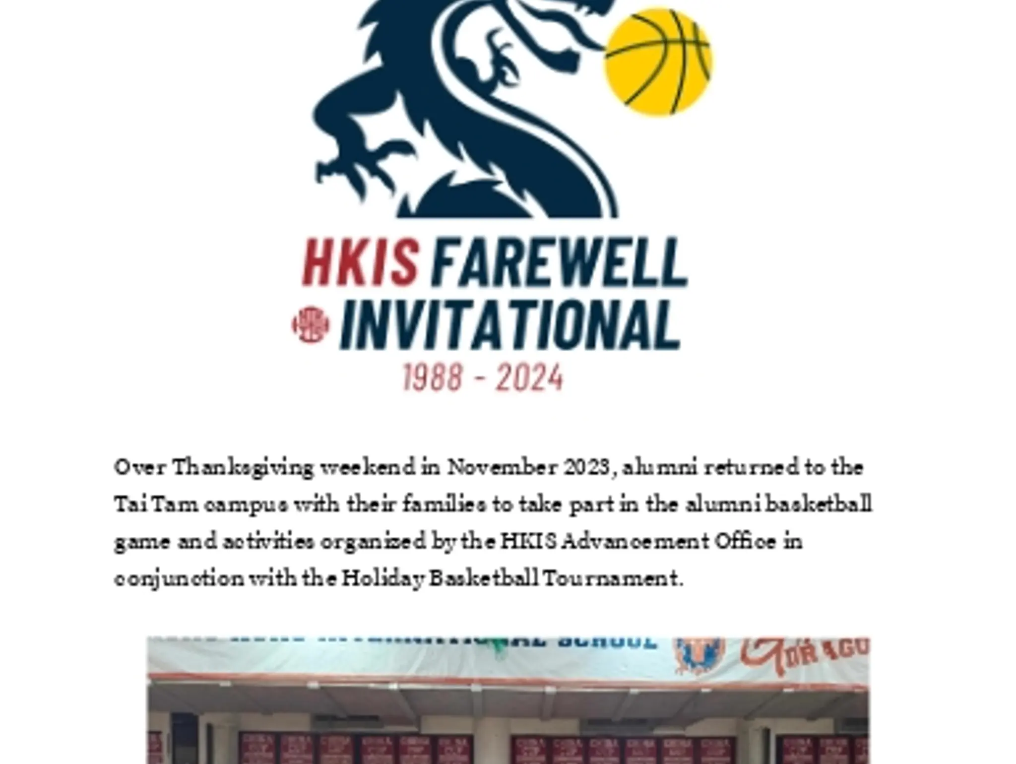 Farewell Basketball Invitational Tournament