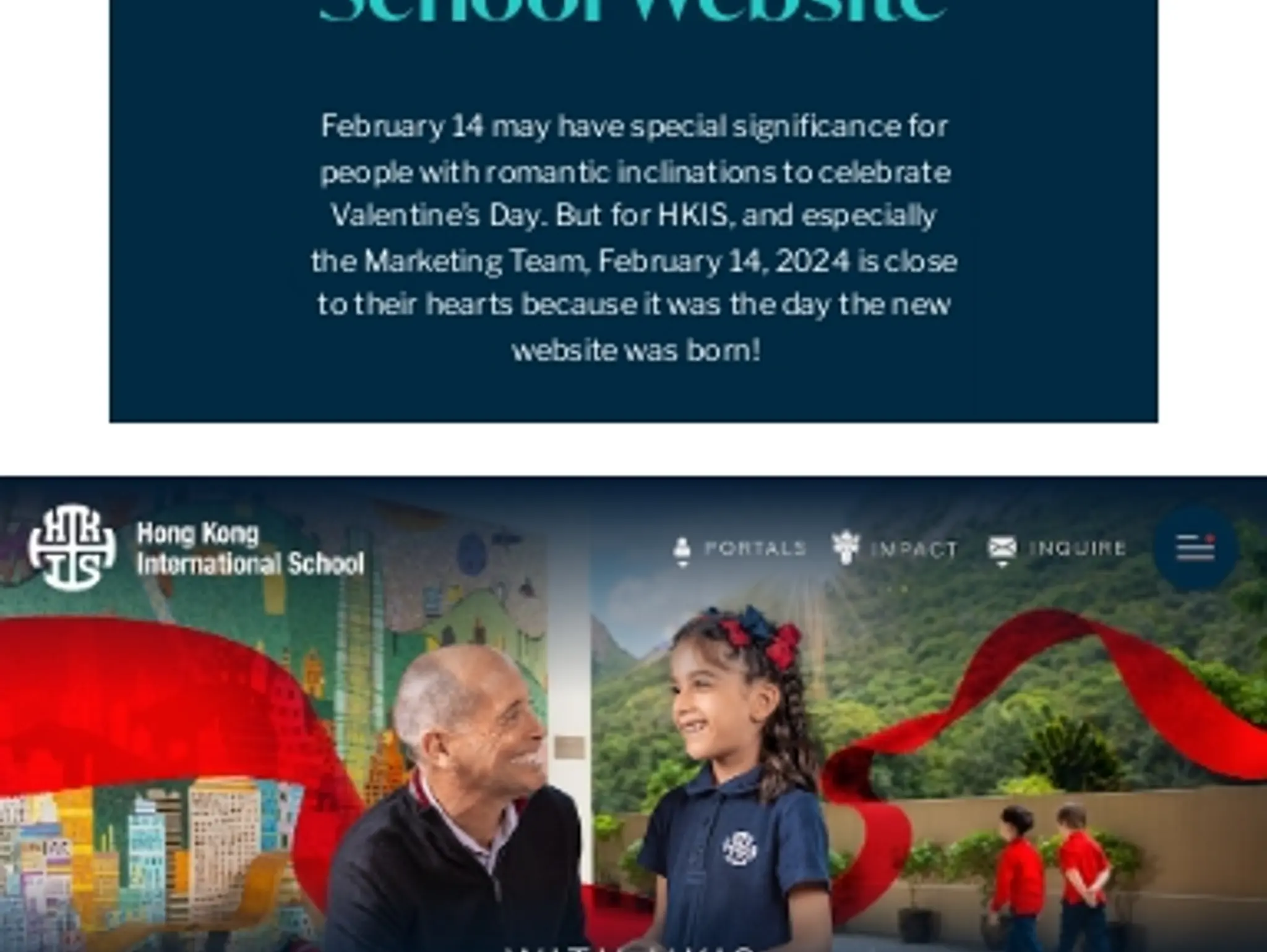 A Labor of Love: the Birth of a New School Website