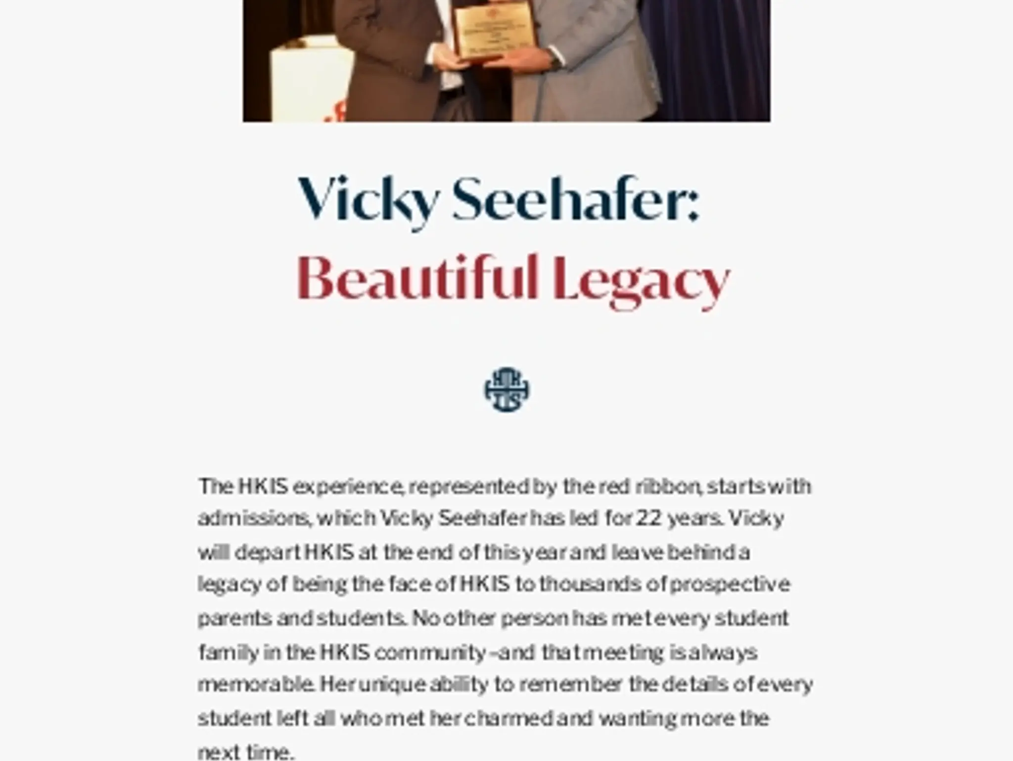 Vicky Seehafer: A Beautiful Legacy