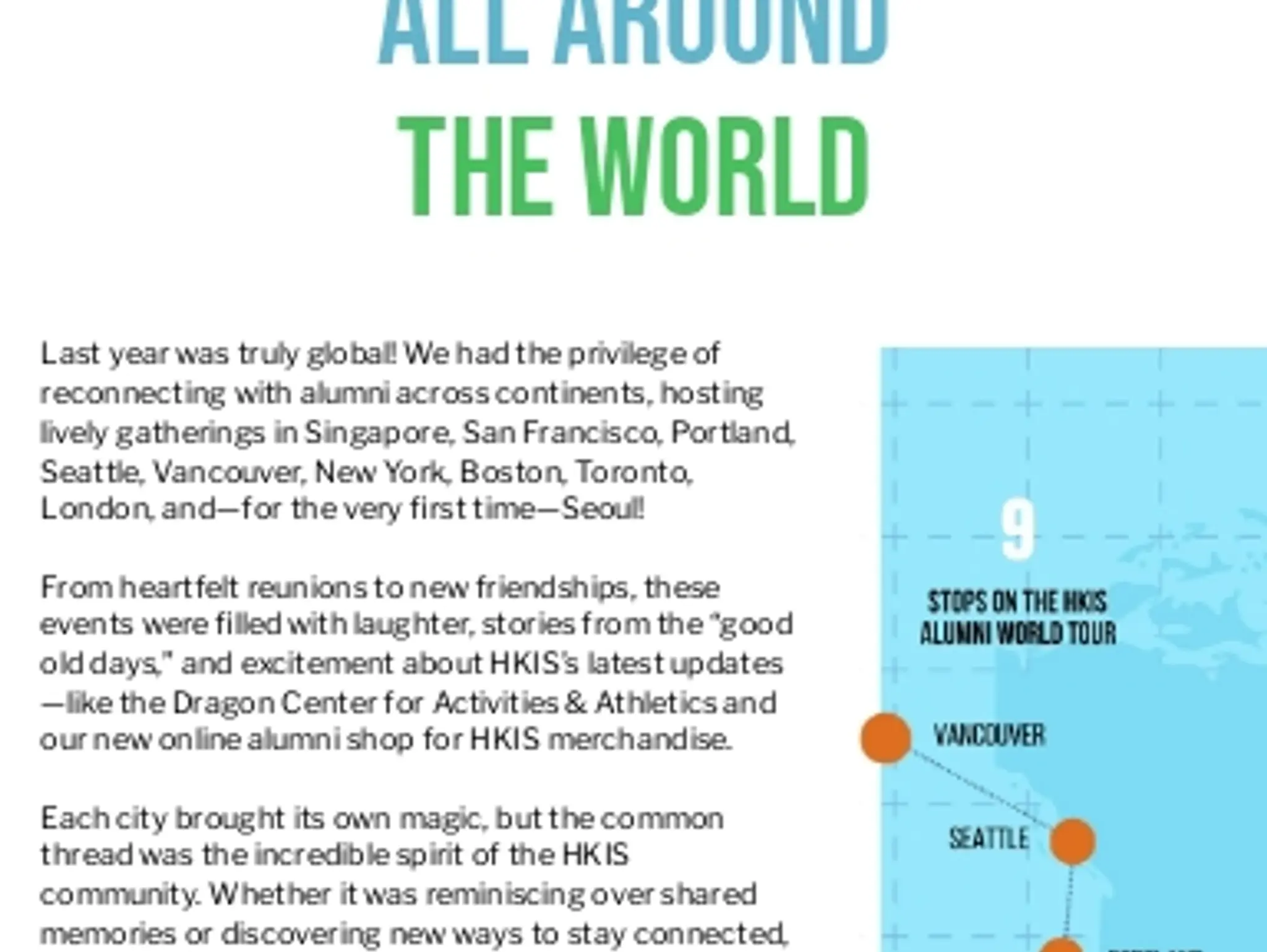 2025 Alumni Overseas Reunions