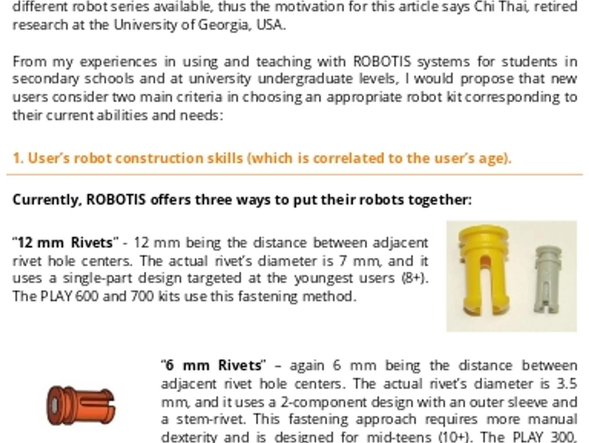 Know Your ROBOTIS Kit