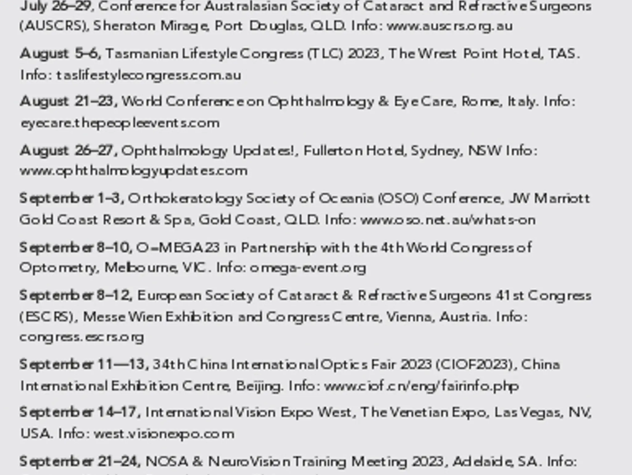 Events