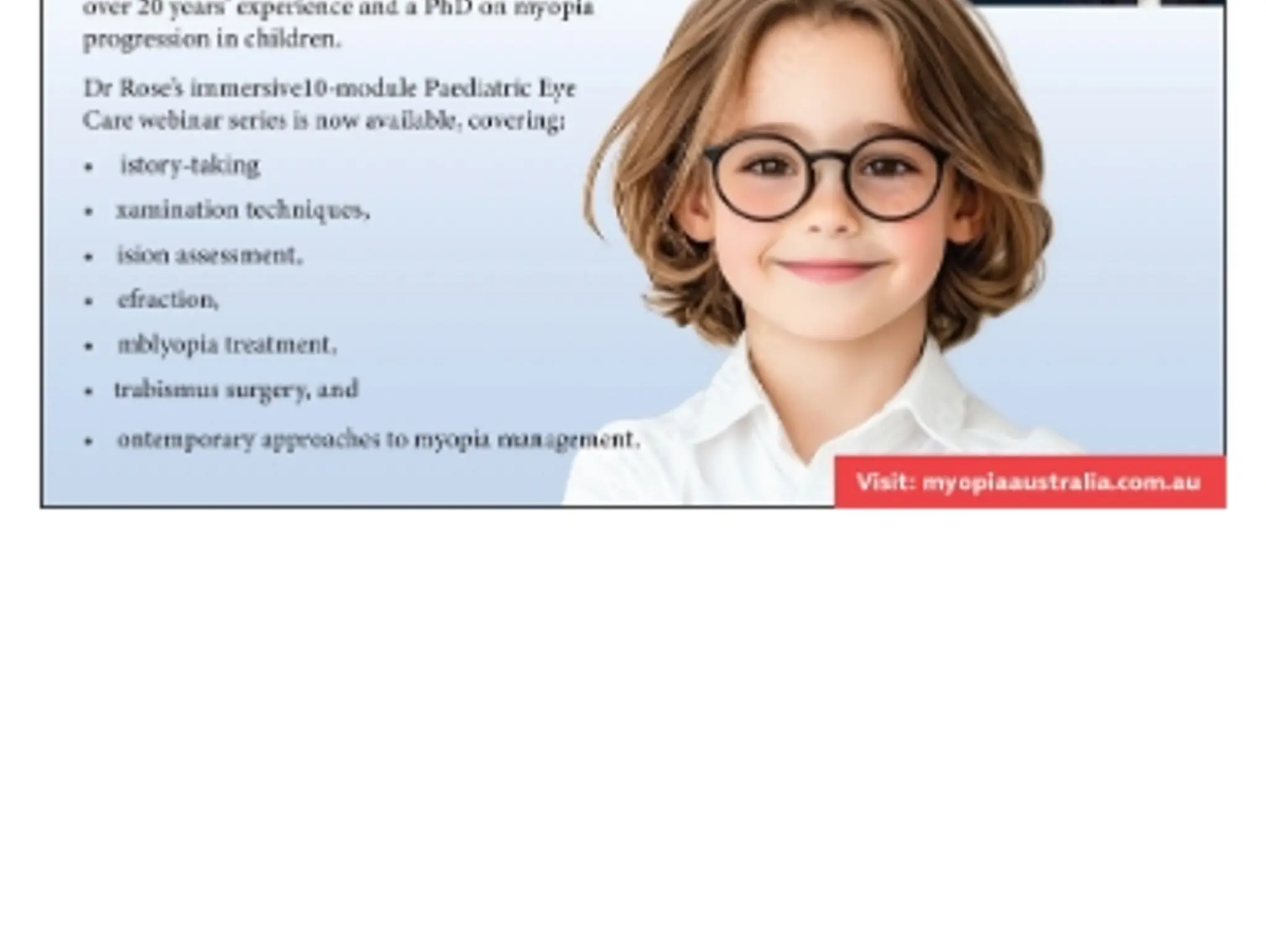 Webinar - Upskill on Kids Eye Care and Myopia Management
