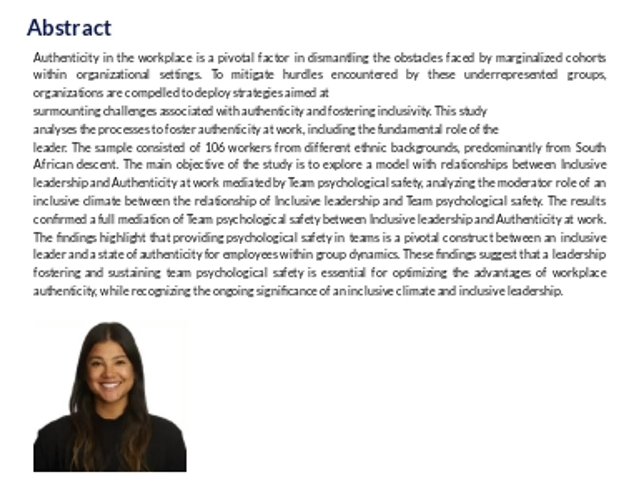Beyond Inclusion: Embracing Authenticity and Building Psychological Safety