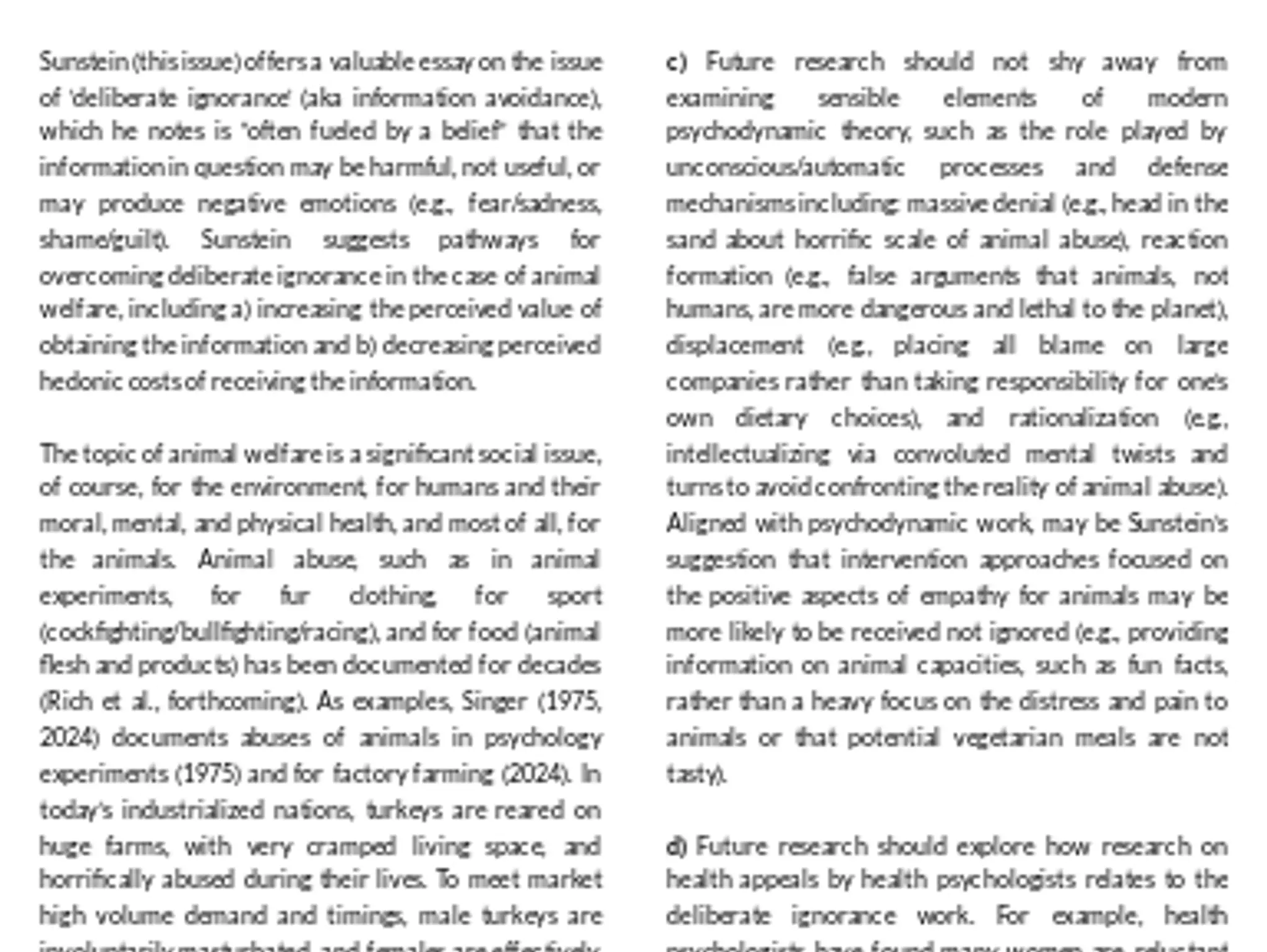 Commentary Two: On Cass Sunstein’s Essay ‘Deliberate Ignorance’