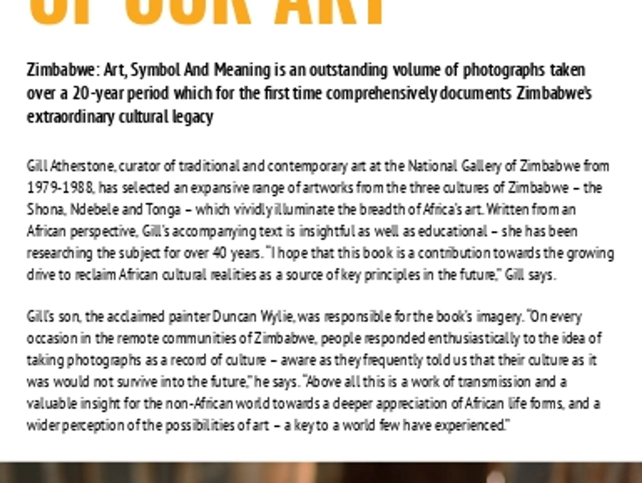 A History of Our Art