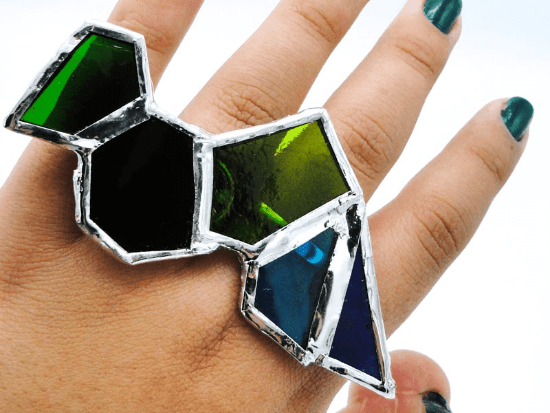 Perfectly Imperfect Stained-Glass Jewelry