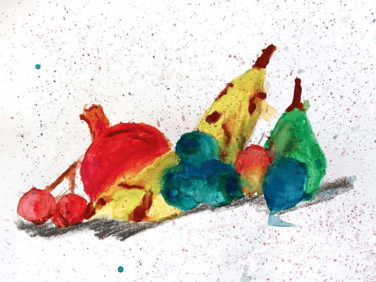ClipCard: Watercolor Fruit Studies