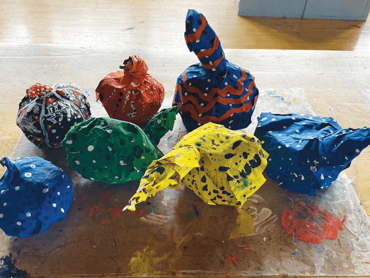 ClipCard: Papier-Mache Pumpkins