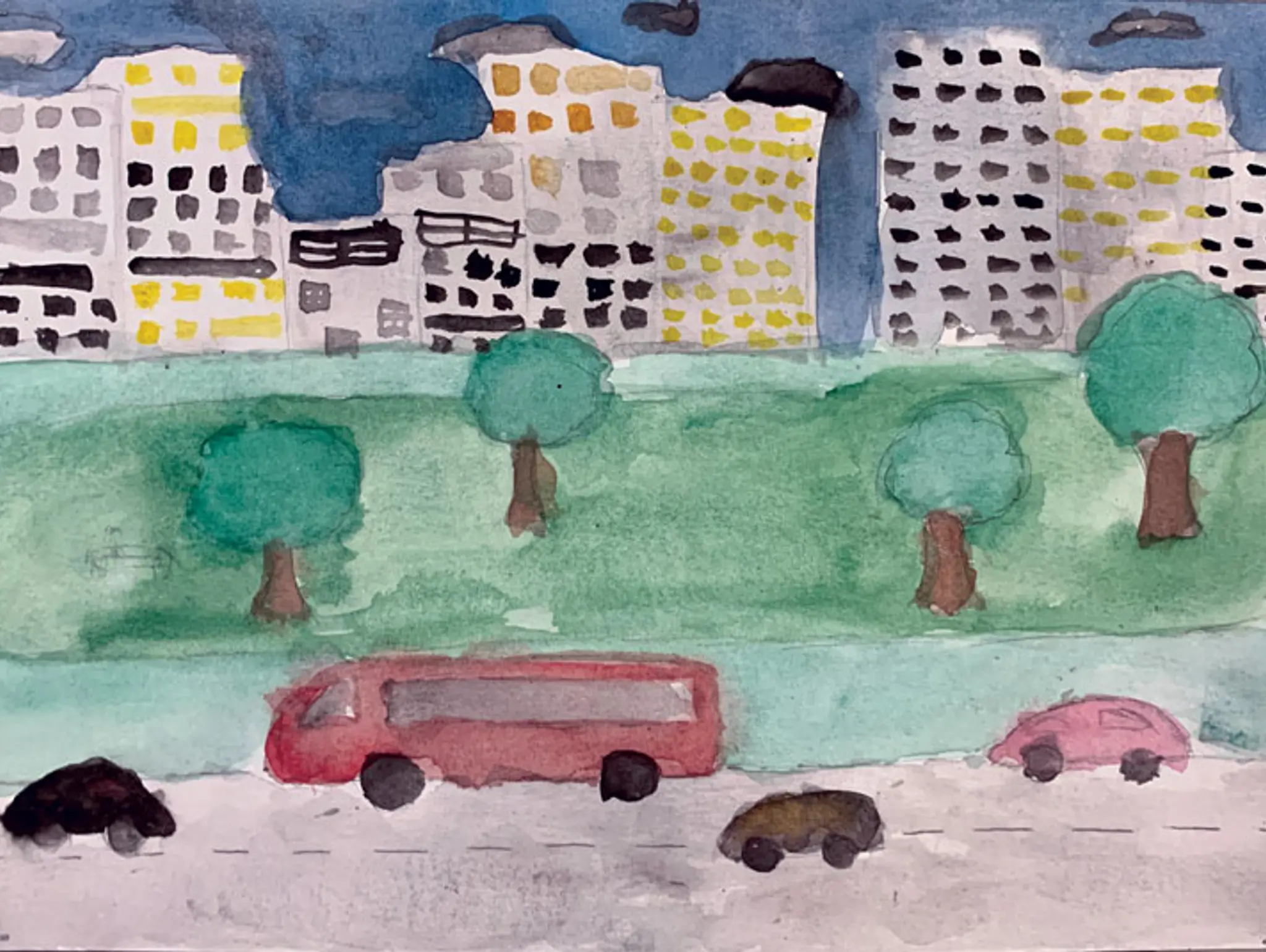 Juxtaposition Watercolors