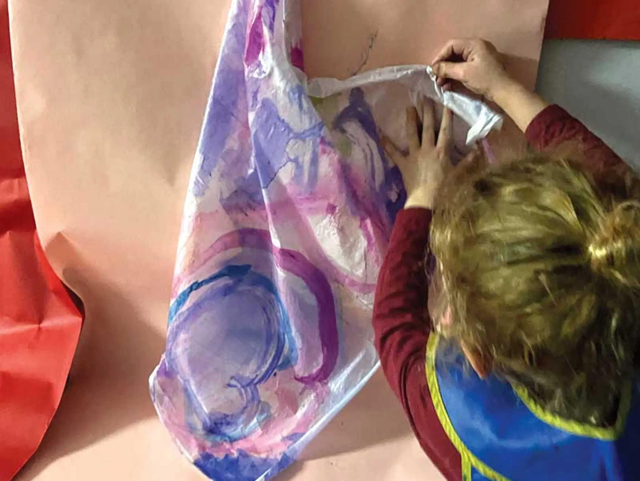 ClipCard: Improvised Drape Painting