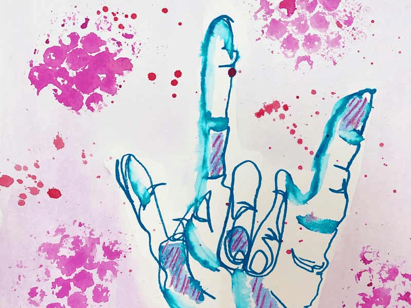 24 - High School ClipCard | The Journey of Line: Continuous Line and Watercolor Mark Making 