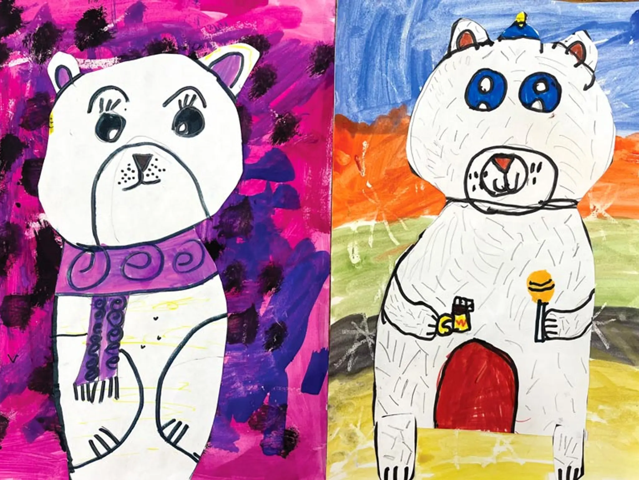 ClipCard: Winter Polar Bears