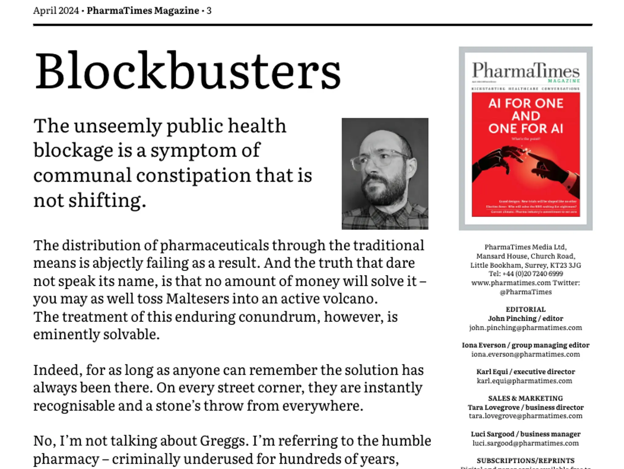 From the editor