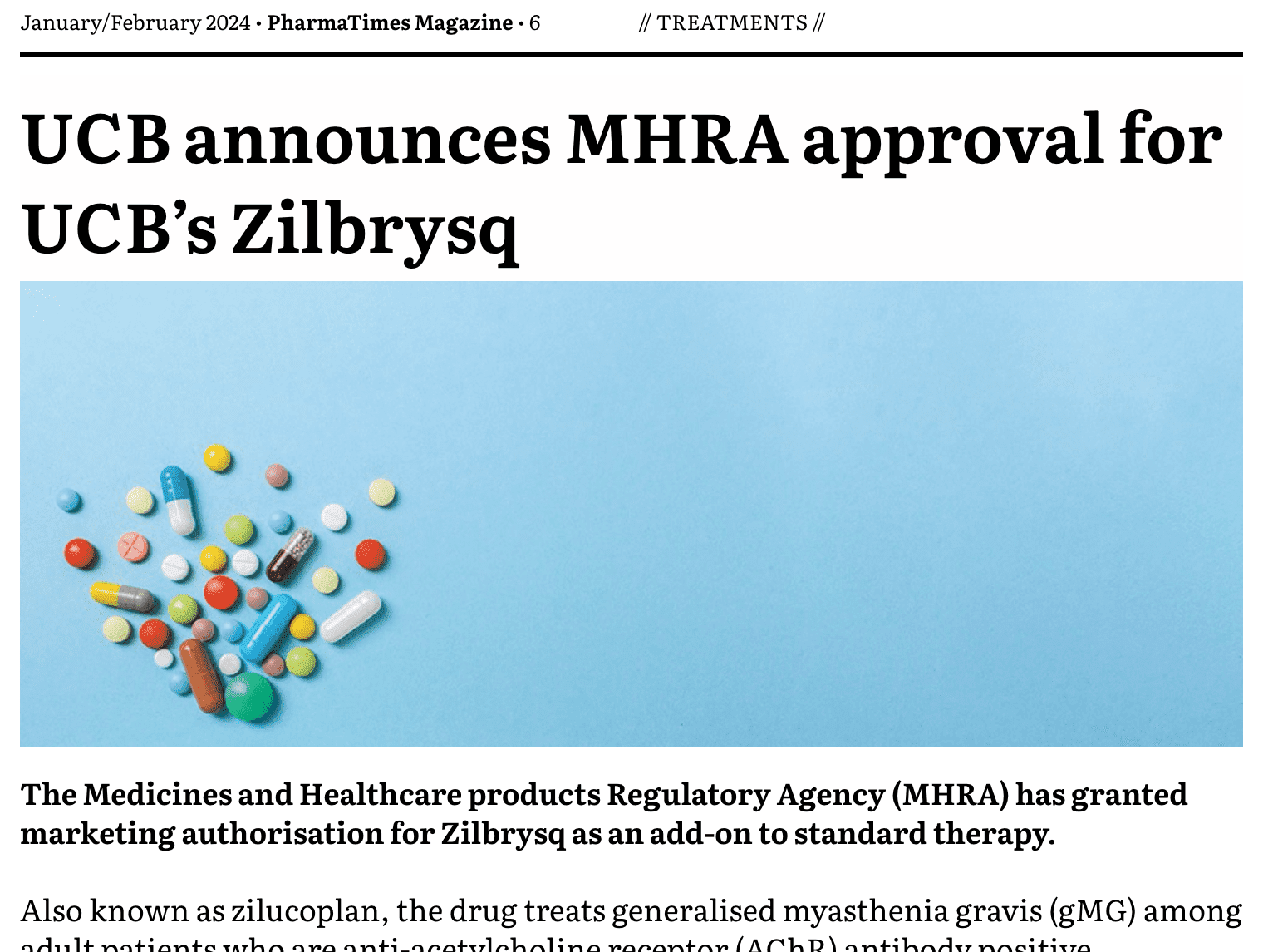 6 - NEWS: Treatments