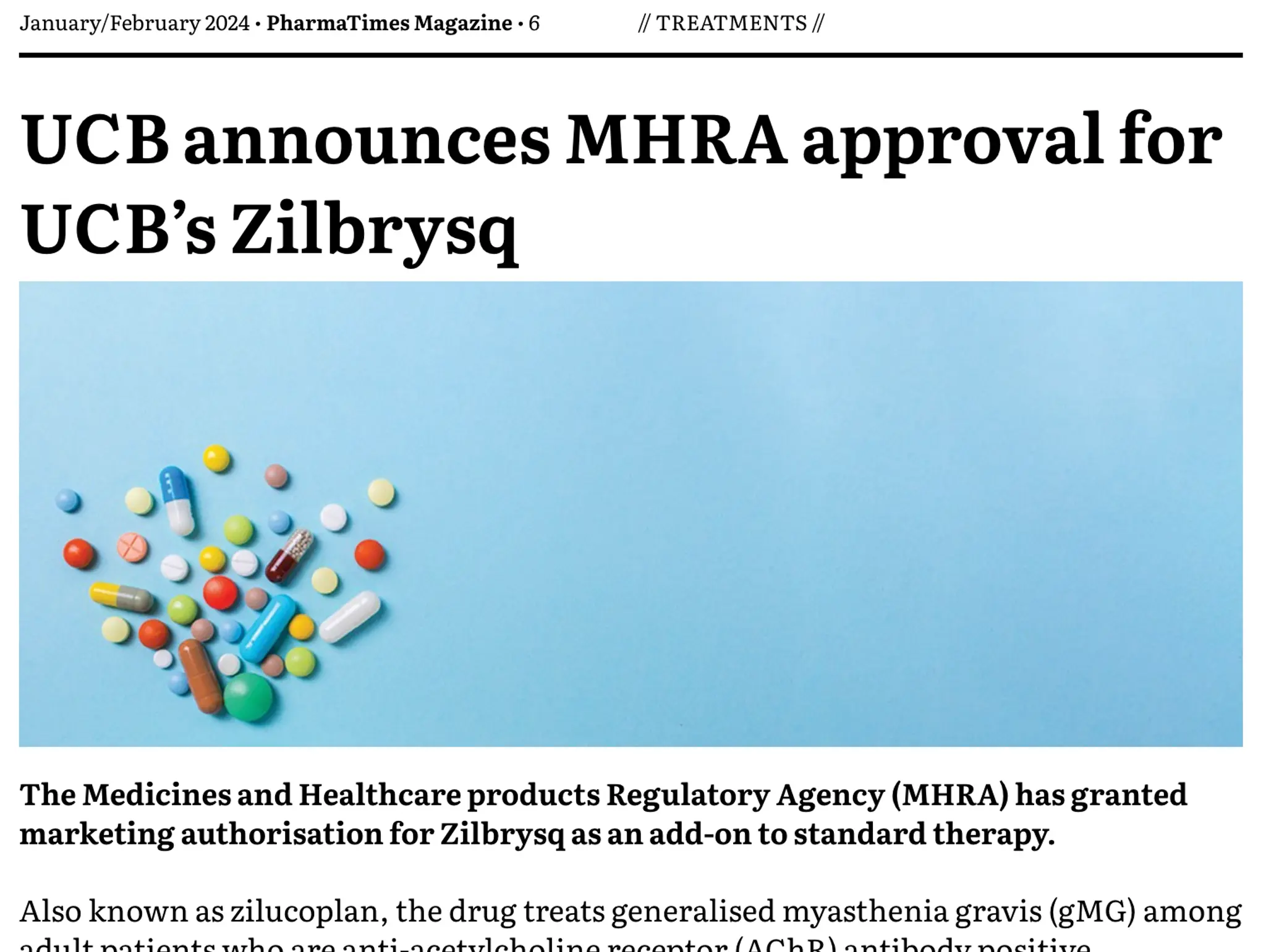 6 - NEWS: Treatments