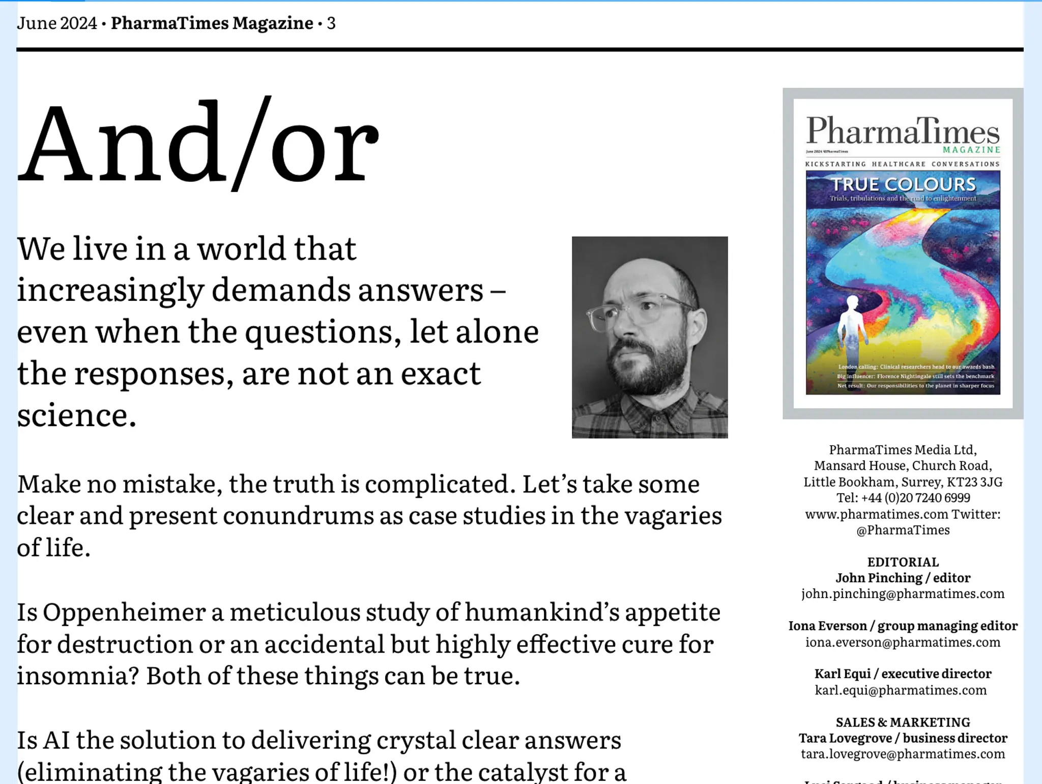 From the editor