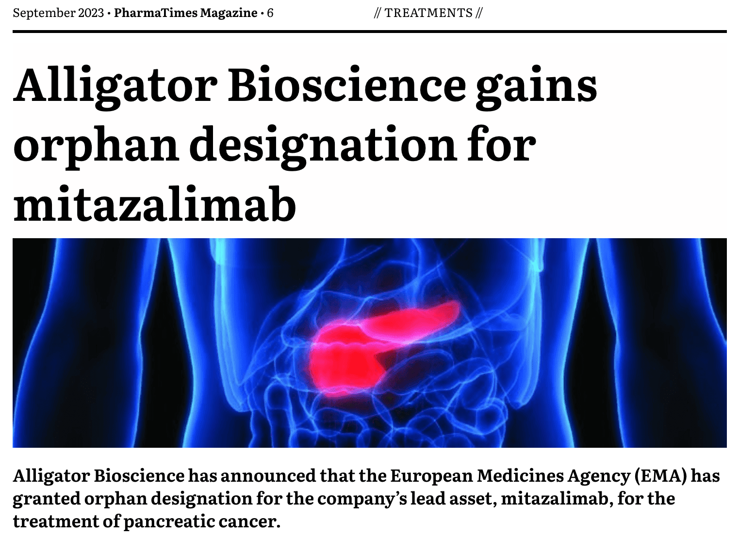 6 - NEWS: Treatments