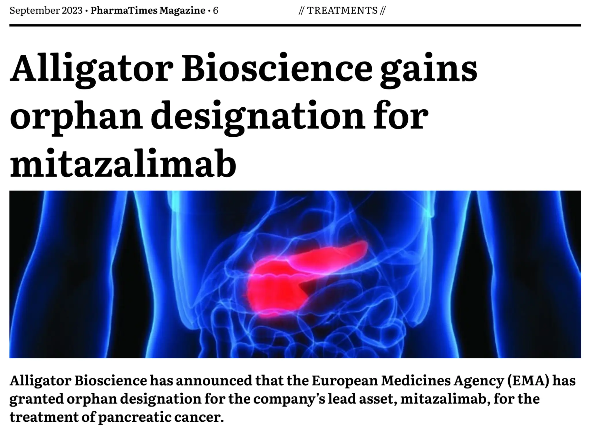 6 - NEWS: Treatments