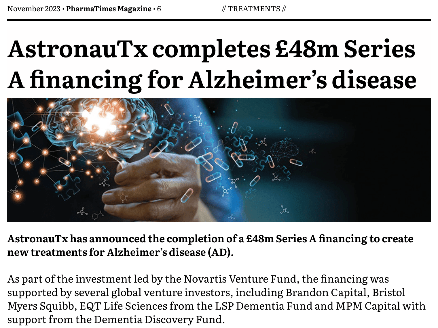 6 - NEWS: Treatments