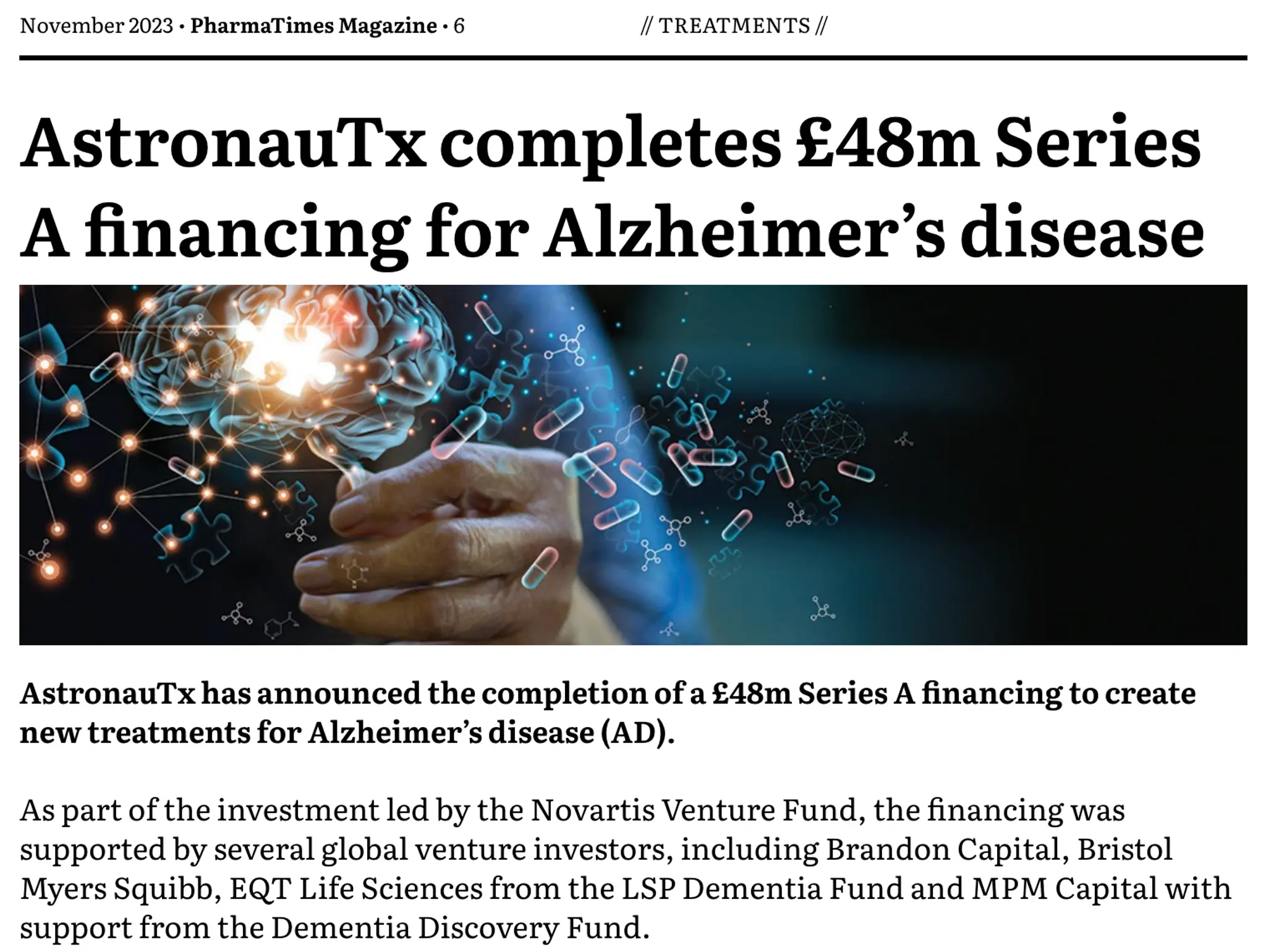 6 - NEWS: Treatments