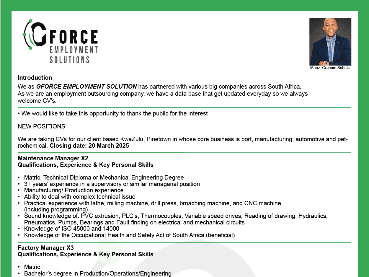 15.5 G Force Employment