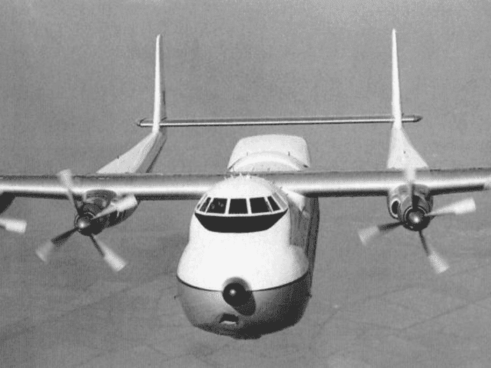 Twin-Boom Transport Aircraft