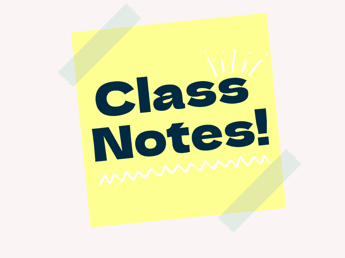 Class Notes (has moved!)