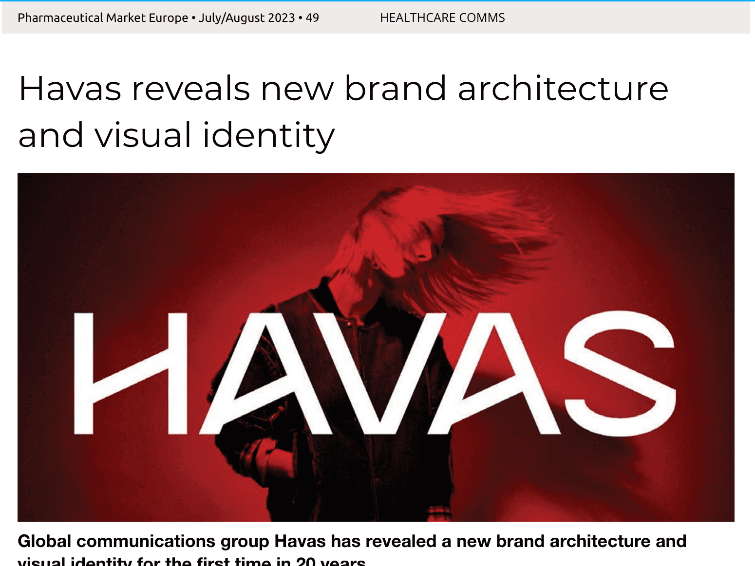 49 -  HEALTHCARE COMMS