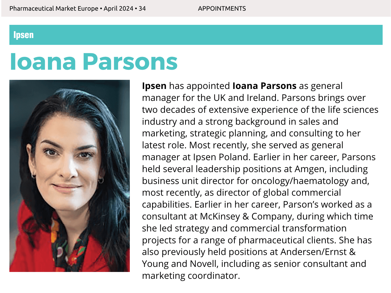 Appointments - April 2024