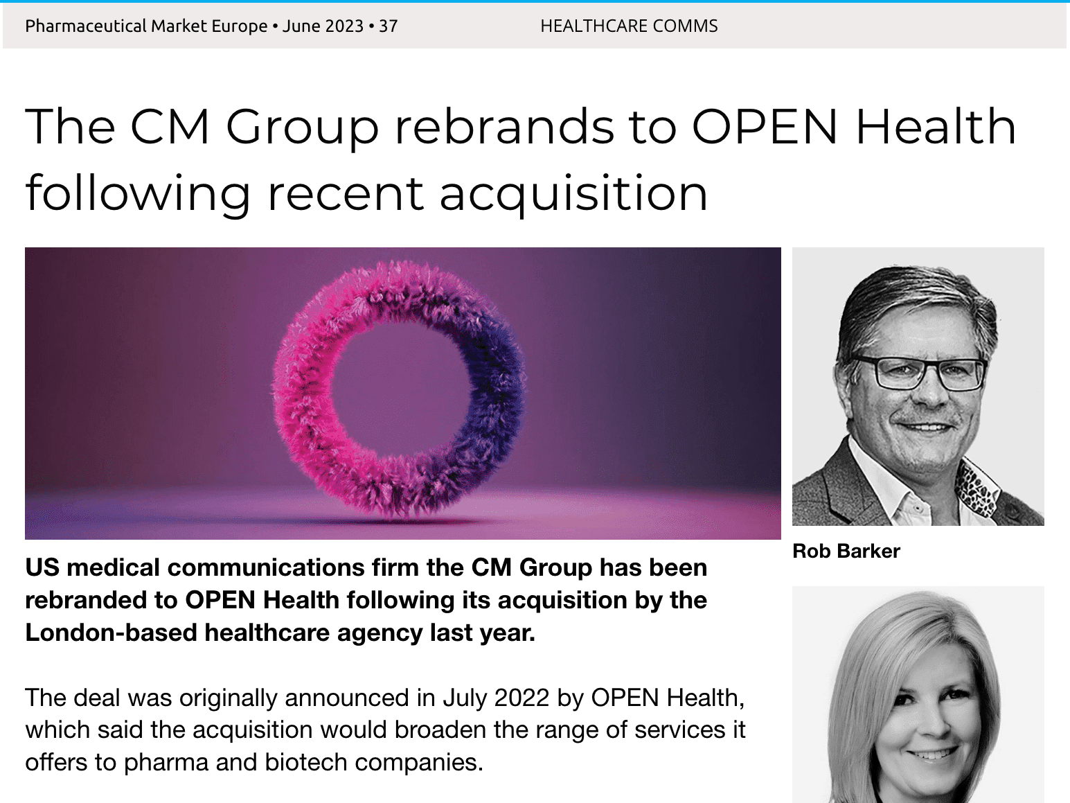 37 -  HEALTHCARE COMMS