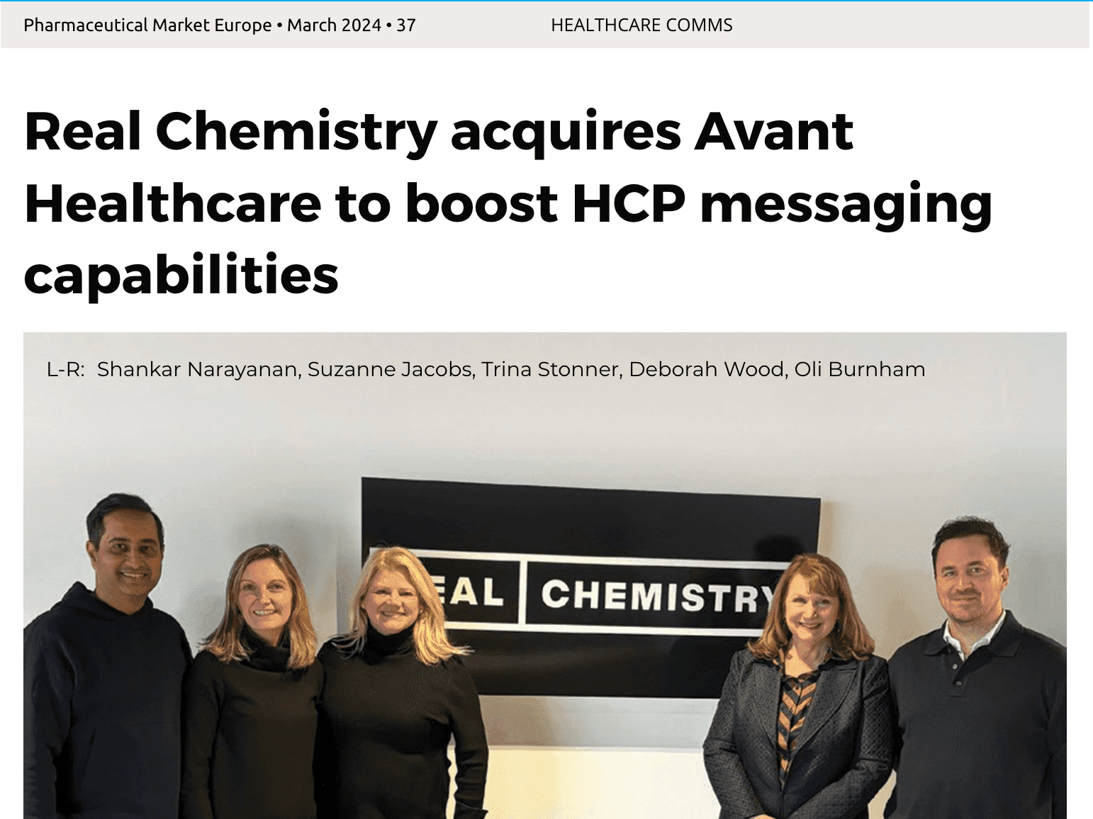 37 -  HEALTHCARE COMMS