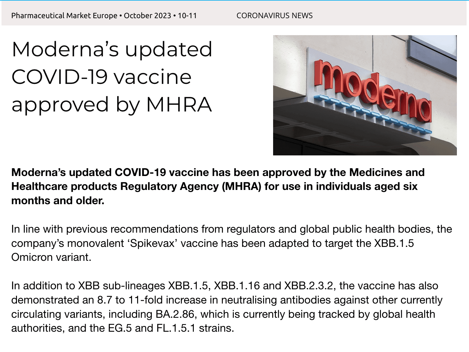 10-11 -  Coronavirus News
