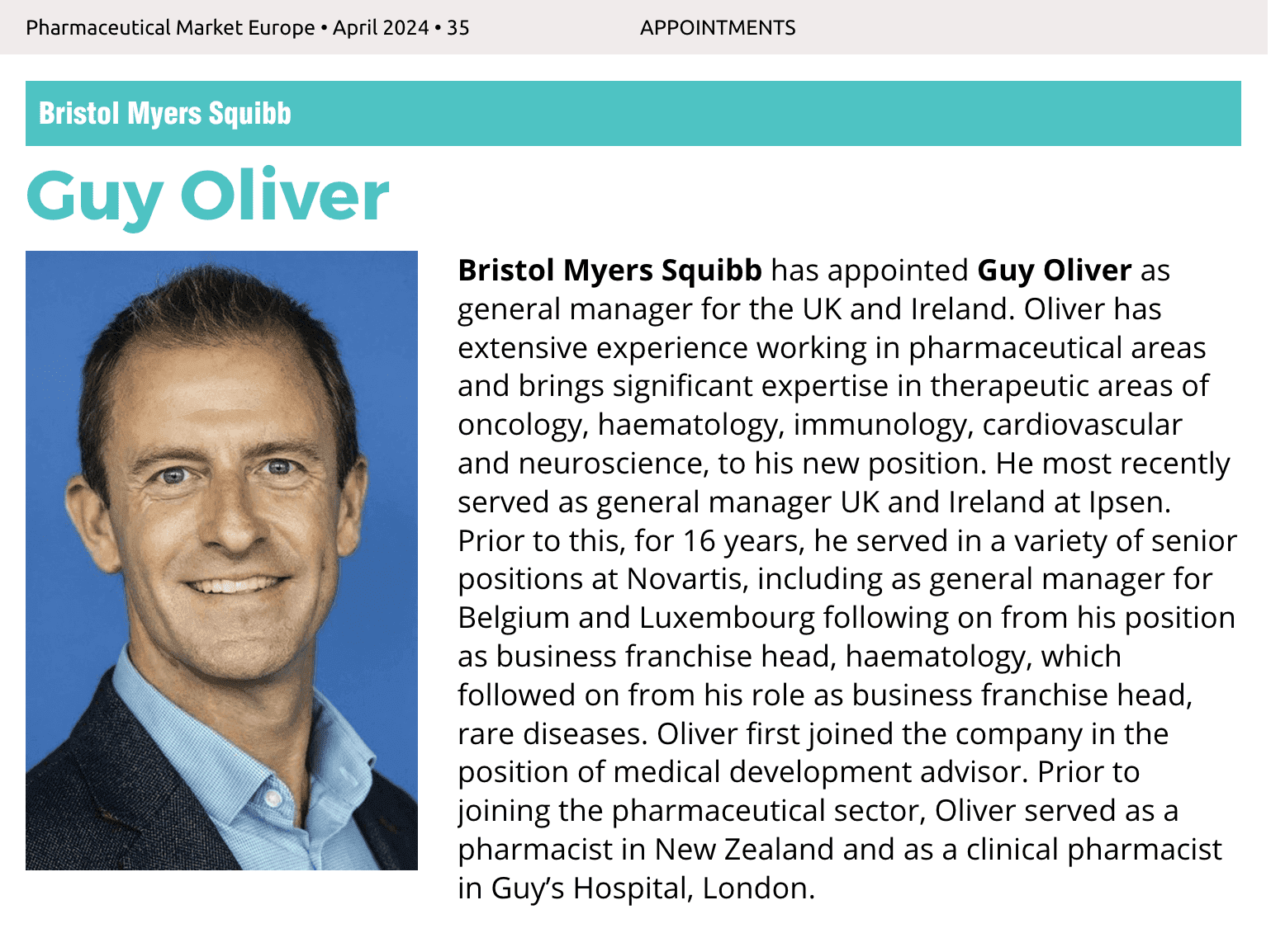 Appointments - April 2024