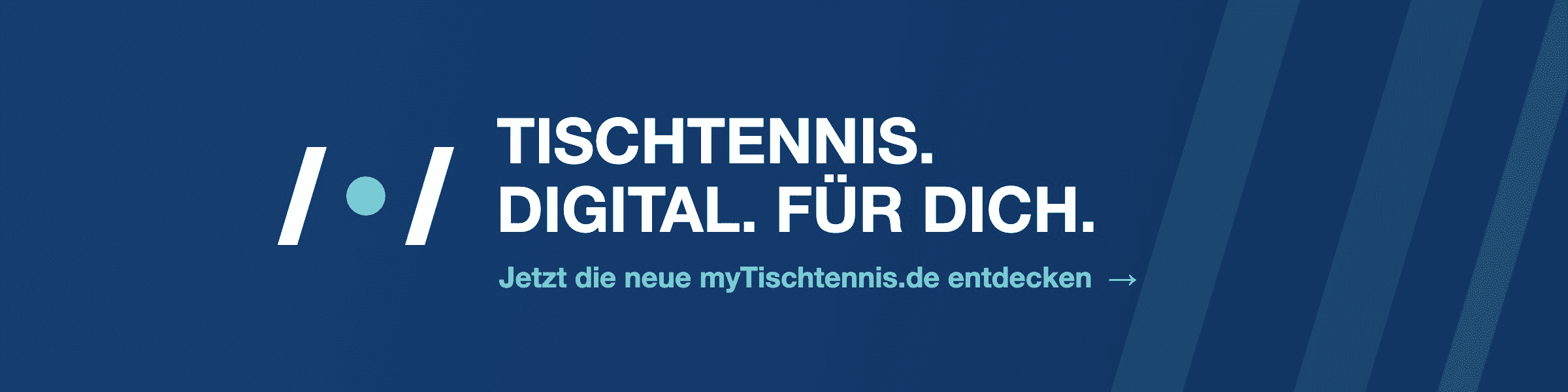 Jetzt myTischtennis.de entdecken