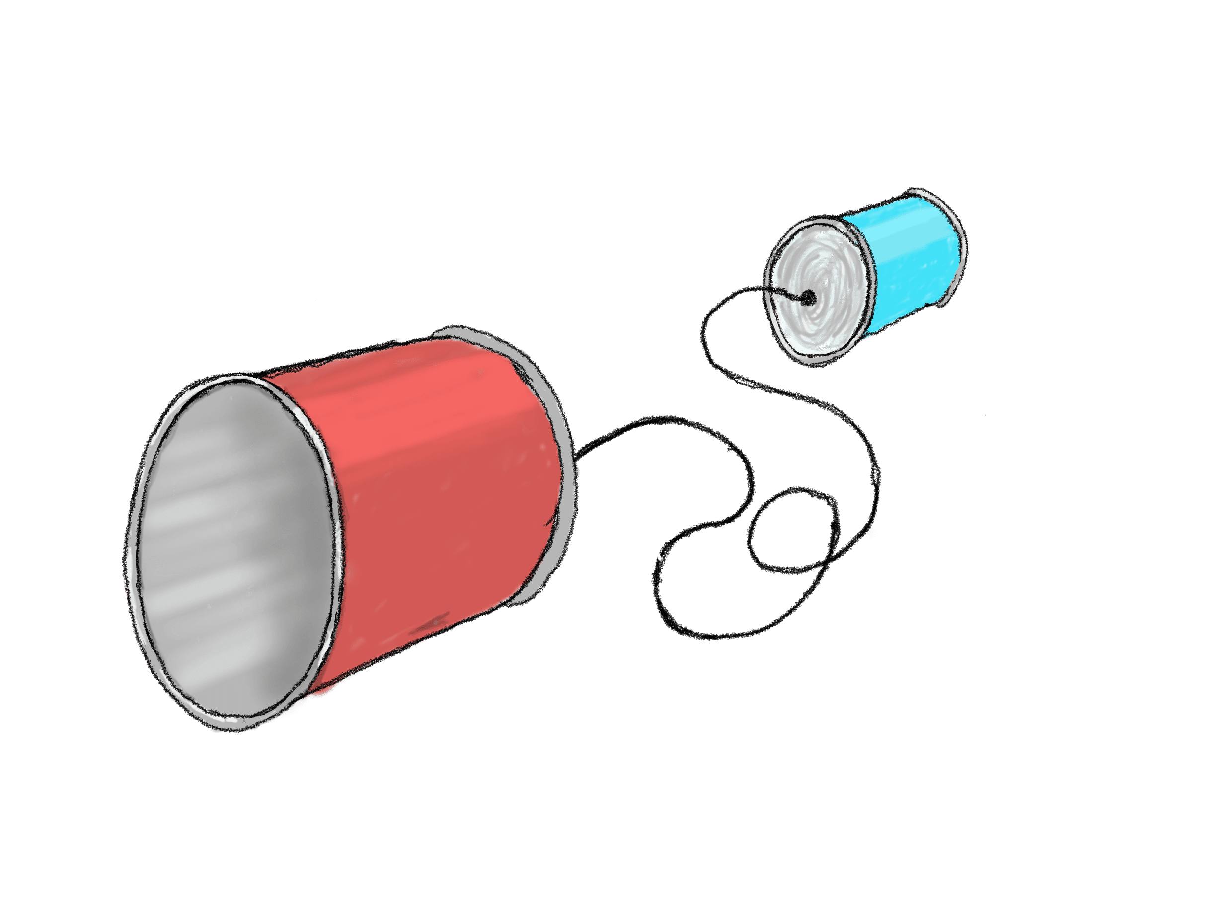 With a tin can, you can…