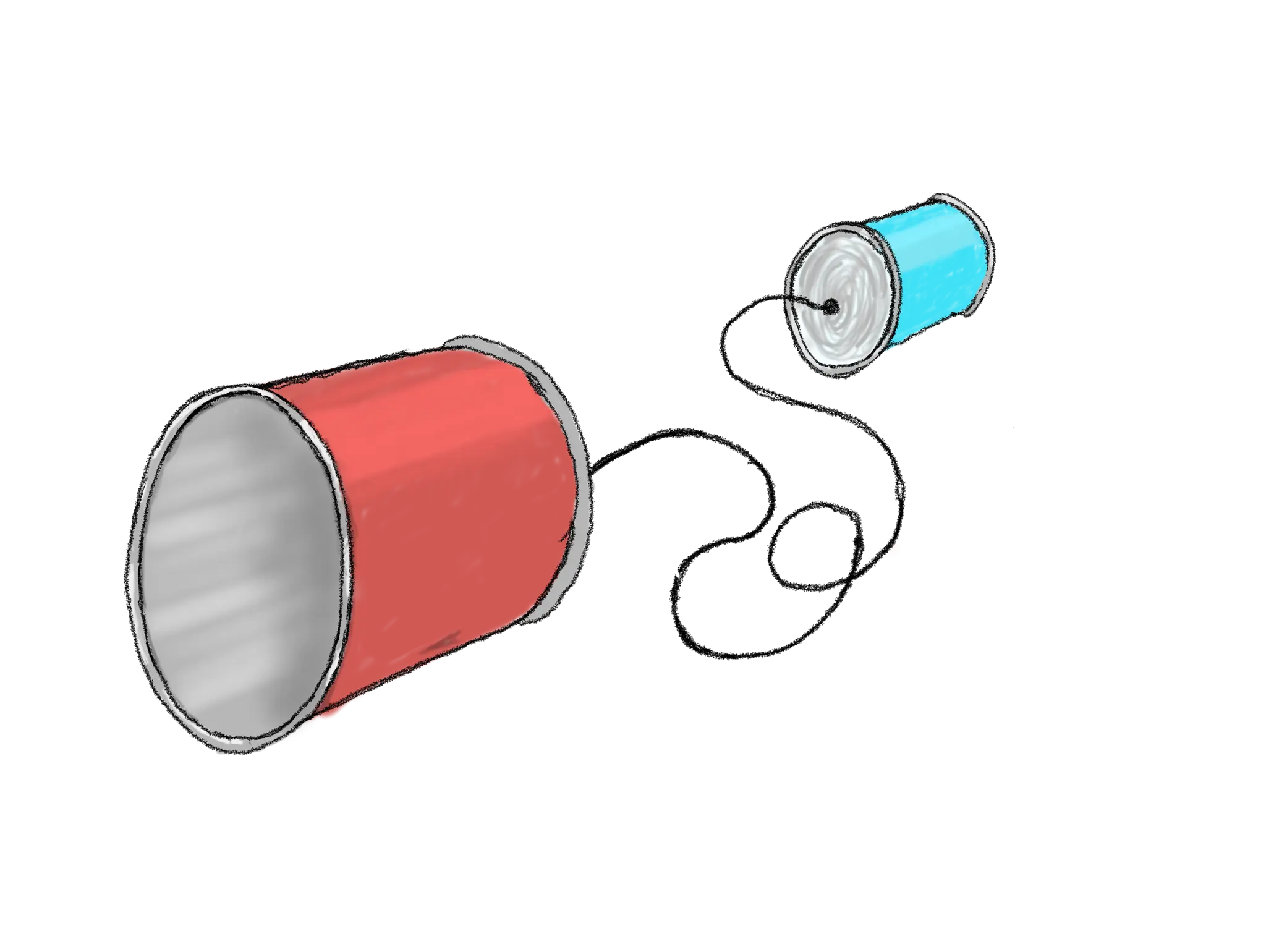 With a tin can, you can…