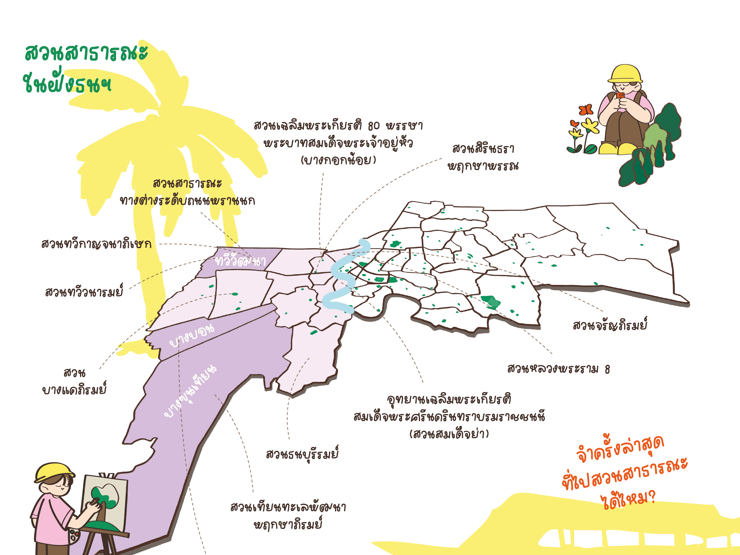 แผนที่ Healใจ Parkใจในสวน ฝั่งธนฯ พื้นที่สีเขียวของฝั่งธนฯ