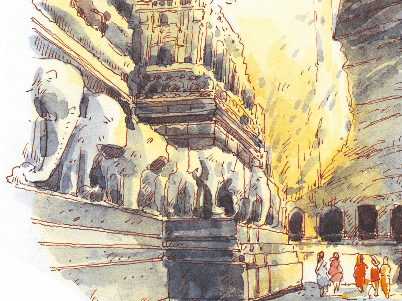 476 วาดเมือง วิหารไกรลาส