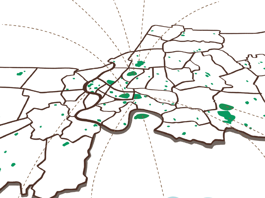 แผนที่ Healใจ Parkใจในสวน เพิ่มพื้นที่สีเขียว เพิ่มพื้นที่ฮีลใจ