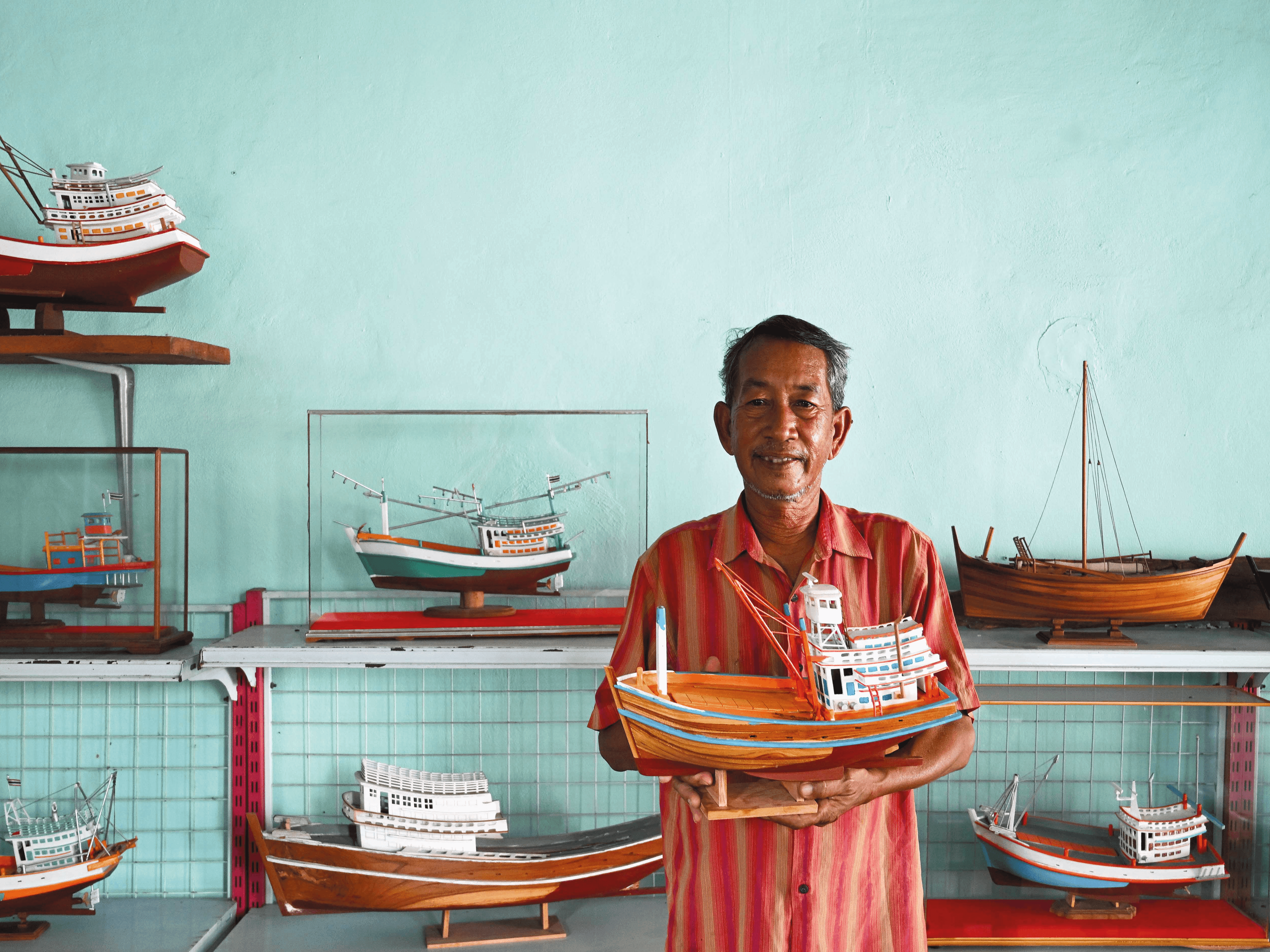 498 ต่อเรือประมงจำลอง ต่อชีวิตเรือประมงไทย ชีวิตช่างใหญ่แห่งบางหญ้าแพรก ชัชวาล ชาวสมุทร