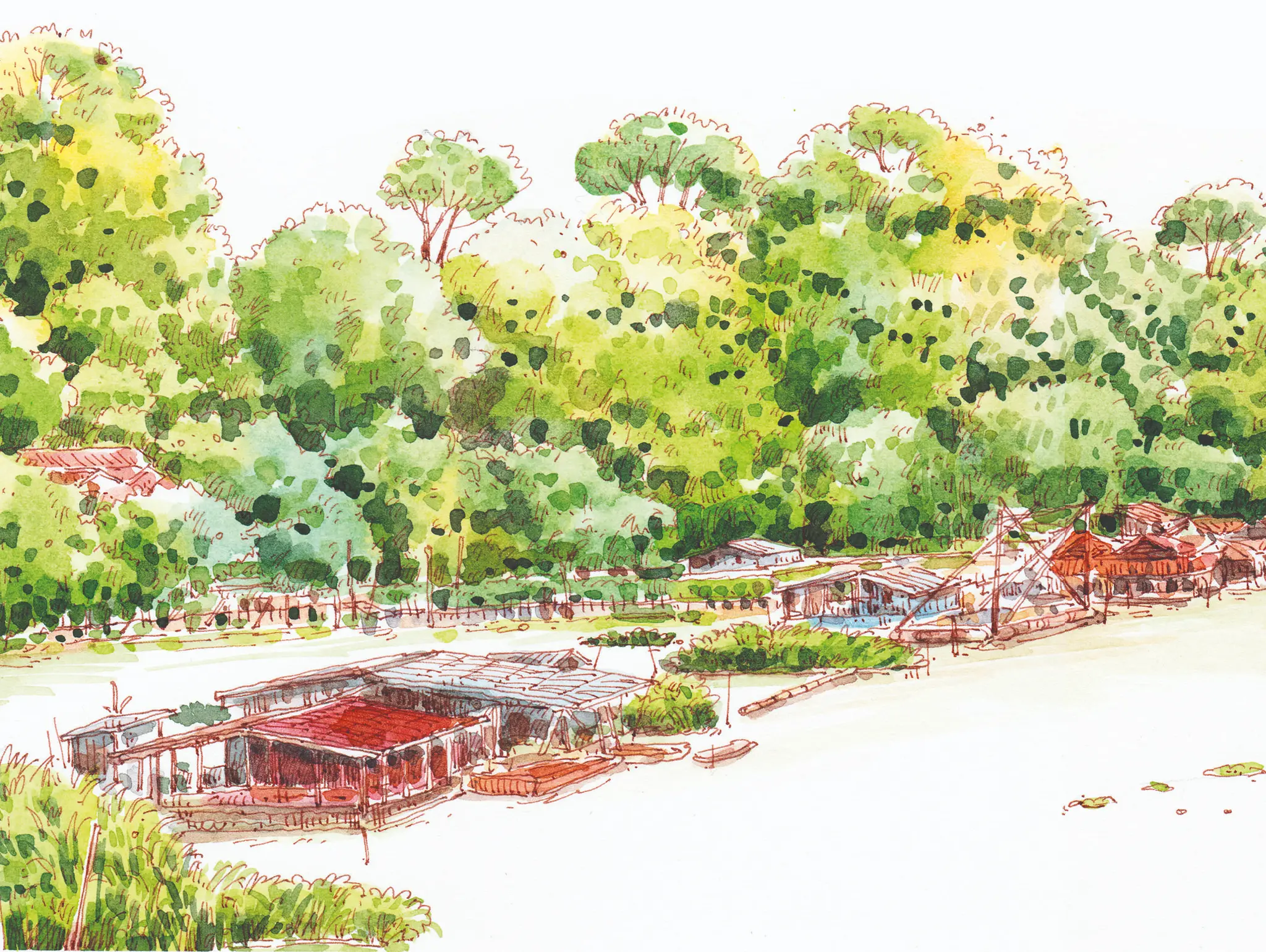 481 วาดเมือง ริมแม่น้ำสะแกกรัง