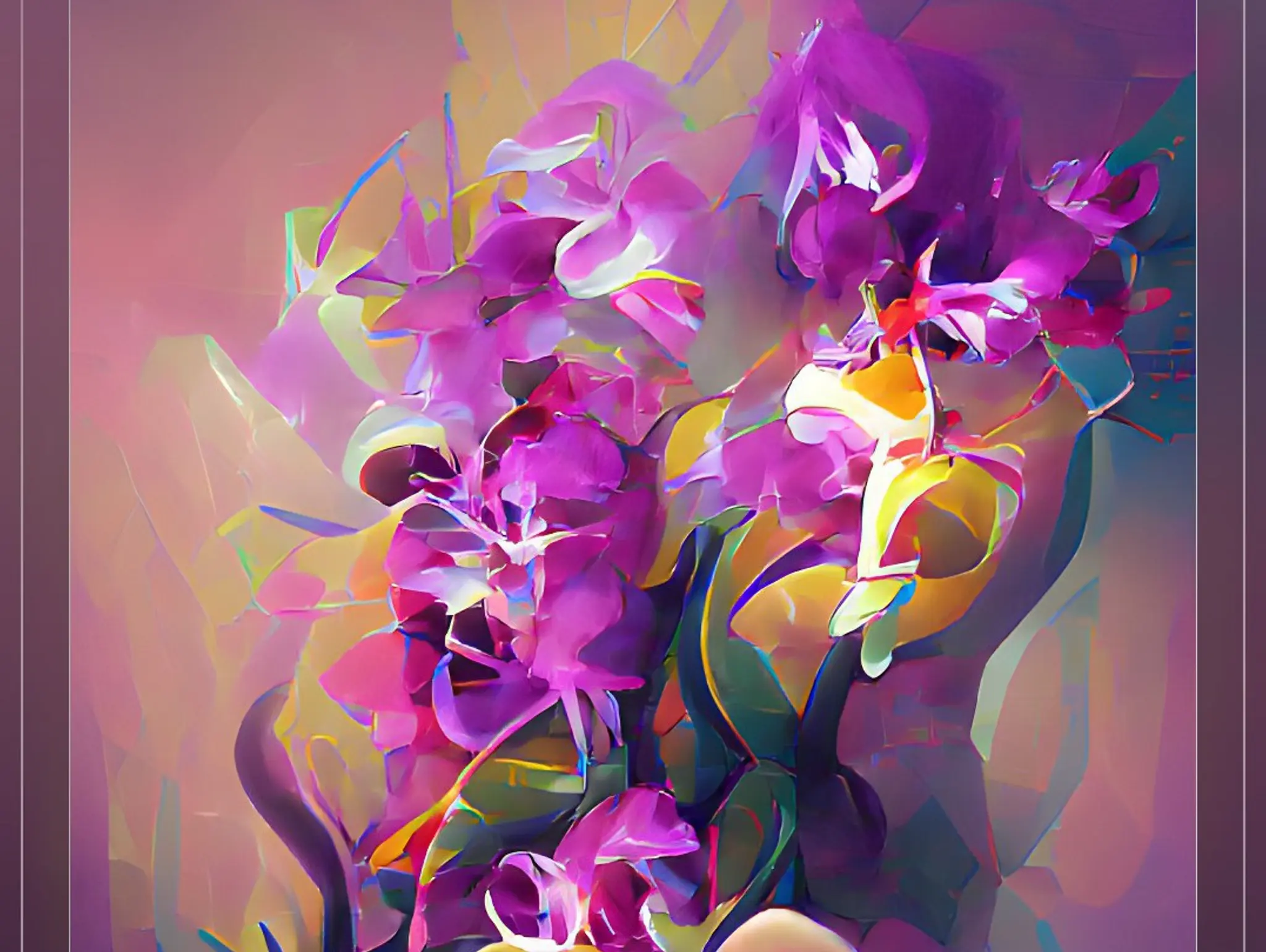 AI Art" "Orchids"