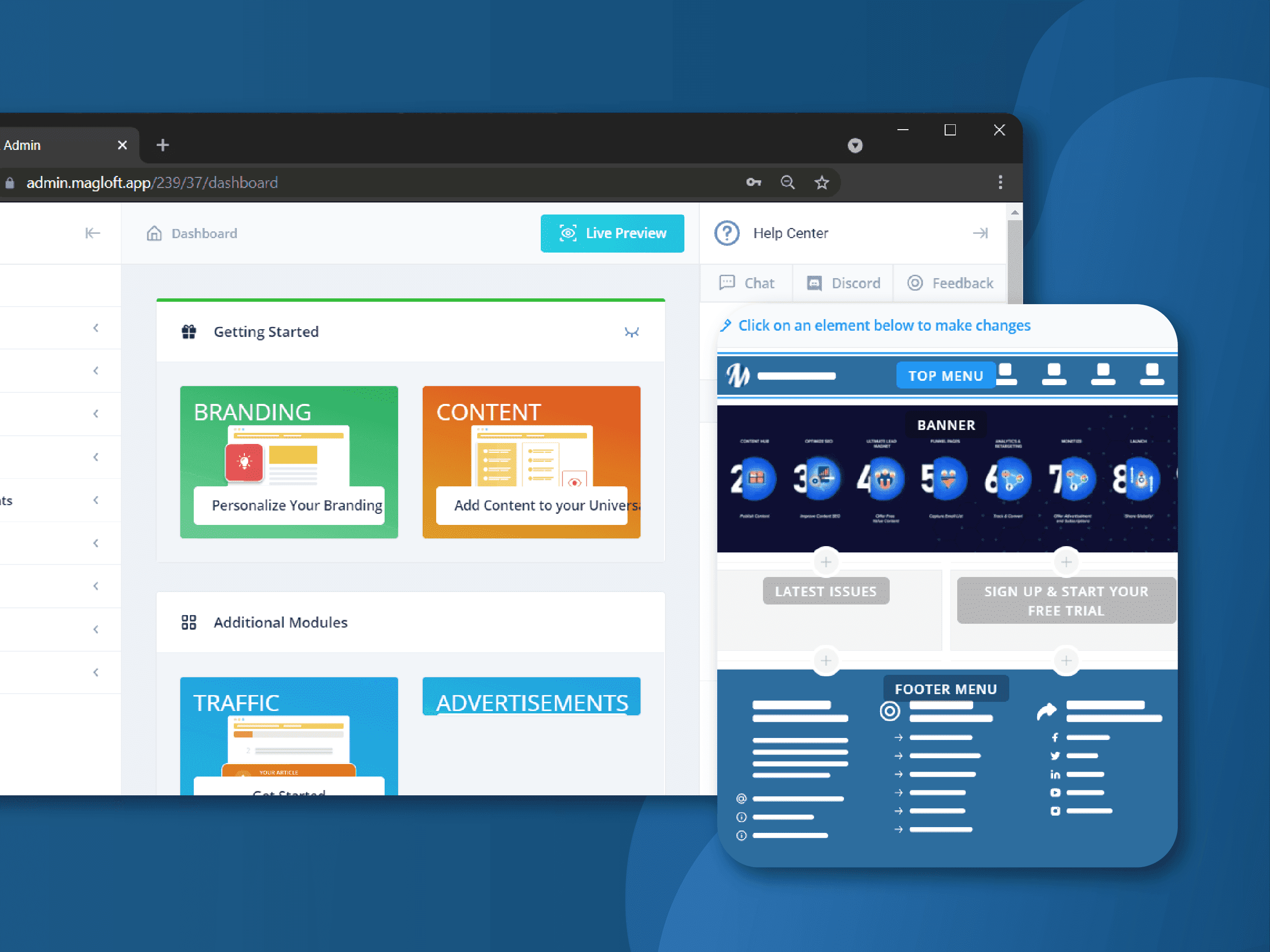 How to Customize Your Footer on Universal App