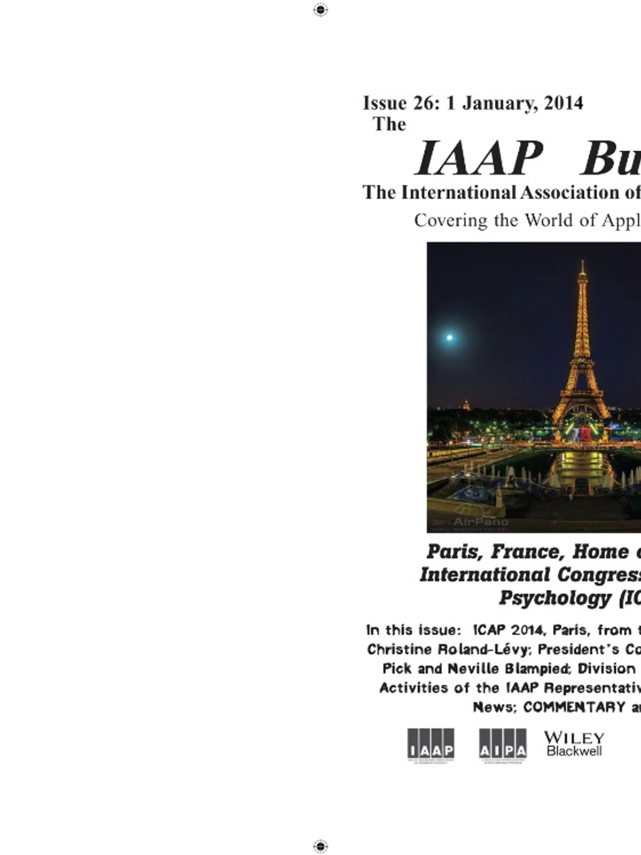 IAAP Bulletin, January 2014