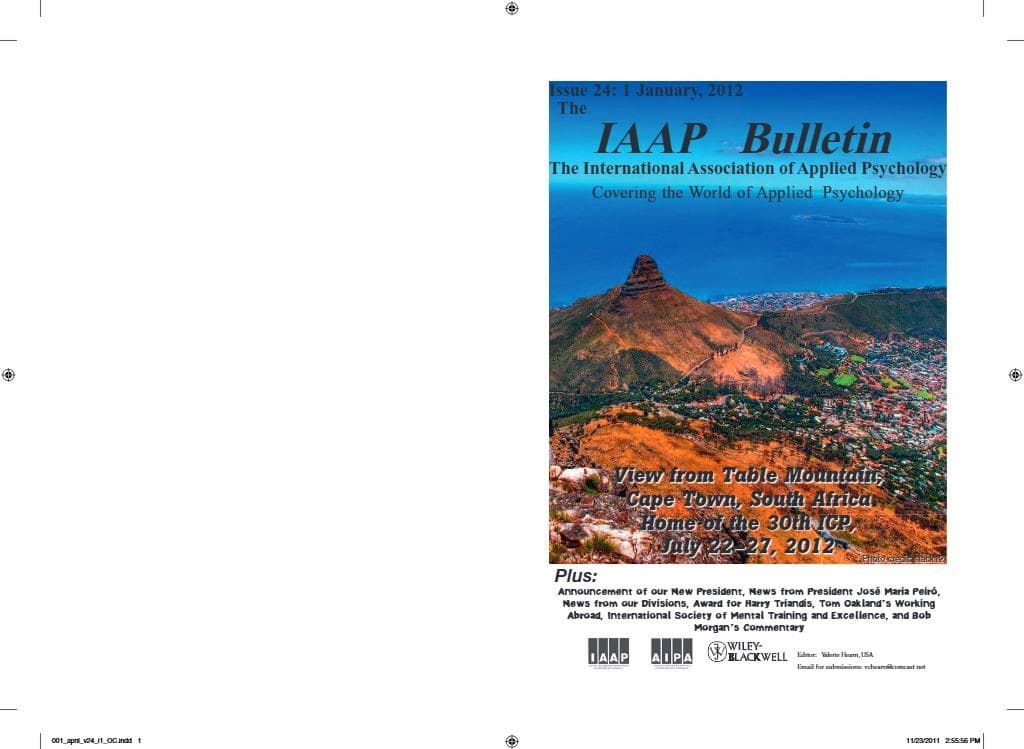 IAAP Bulletin, January 2012